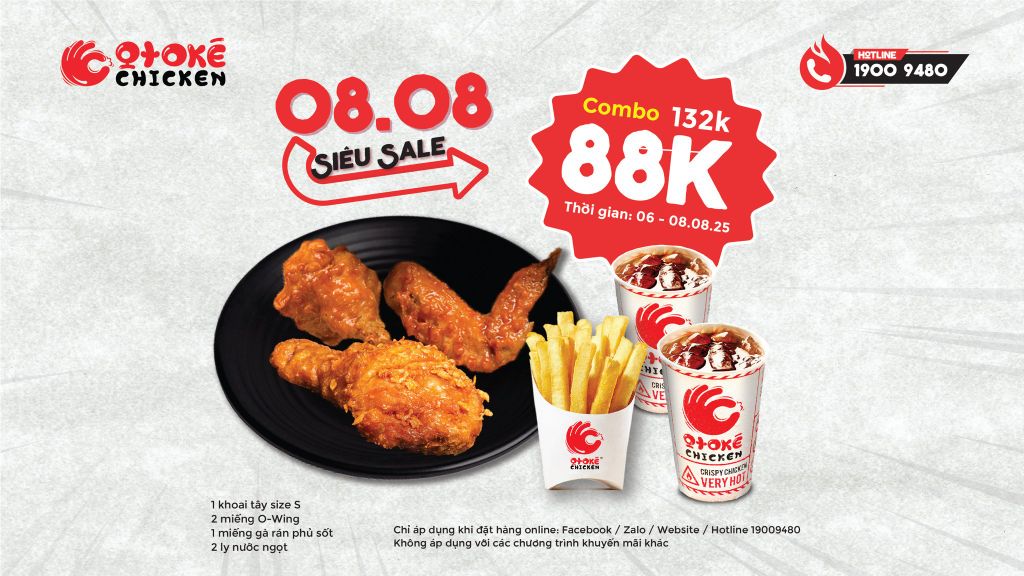 SIÊU SALE 8.8 – COMBO CHỈ 88K