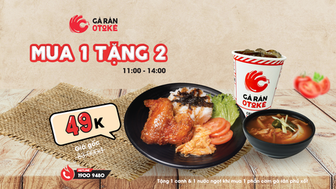 MUA 1 TẶNG 2 – CƠM TRƯA DEAL ĐỈNH, GIÁ CHỈ 49K!