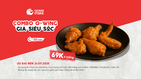 COMBO O-WING GIÁ SIÊU SỐC – CHỈ 69K!