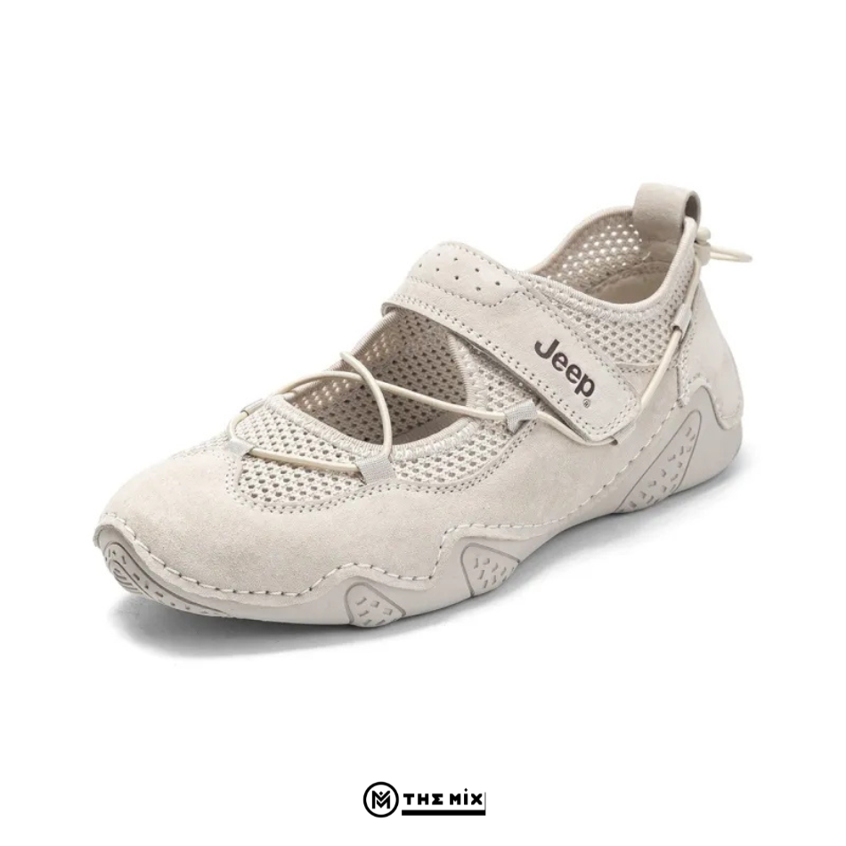 Jeep Mary Jane Sandals Outdoor Light Gray PX241WAS932