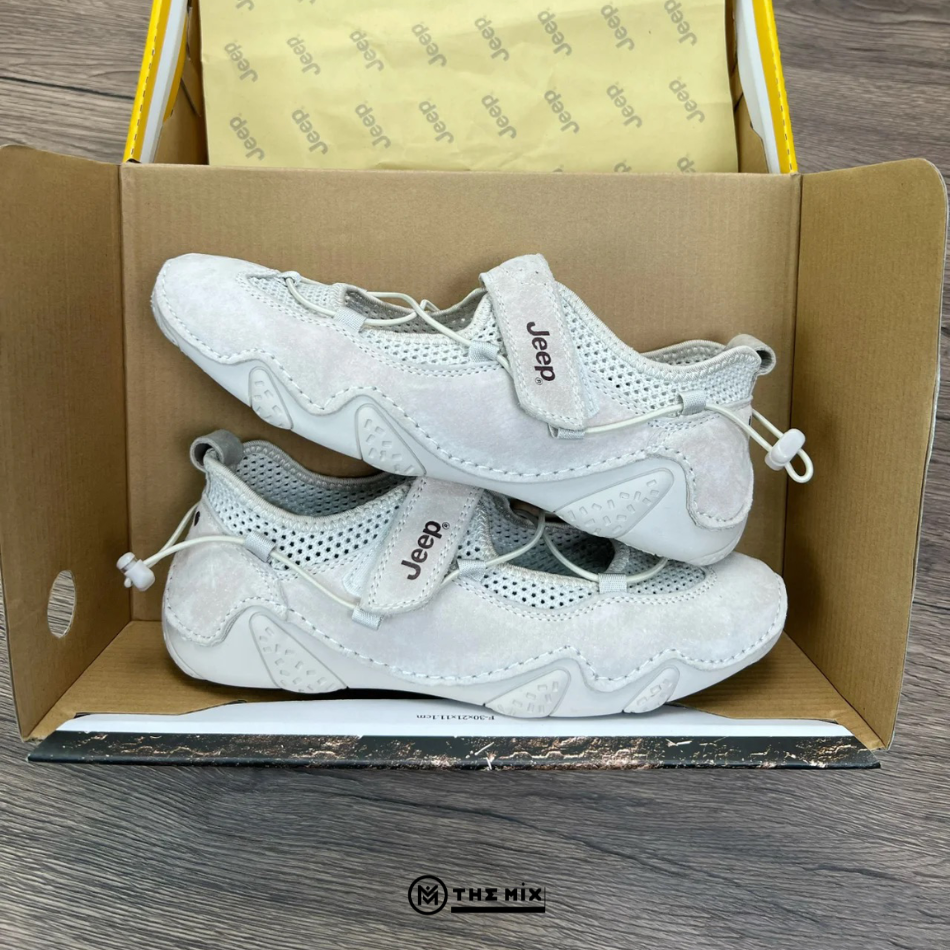 Jeep Mary Jane Sandals Outdoor Light Gray PX241WAS932