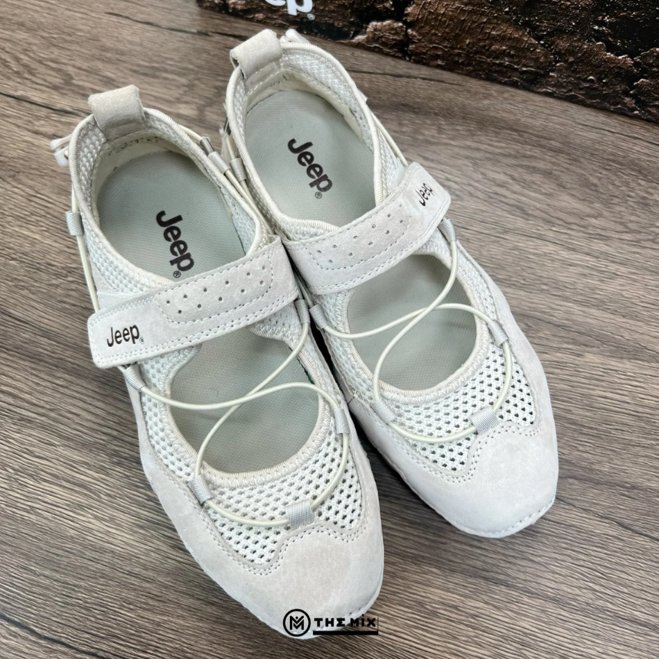 Jeep Mary Jane Sandals Outdoor Light Gray PX241WAS932