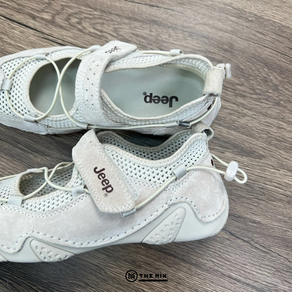 Jeep Mary Jane Sandals Outdoor Light Gray PX241WAS932