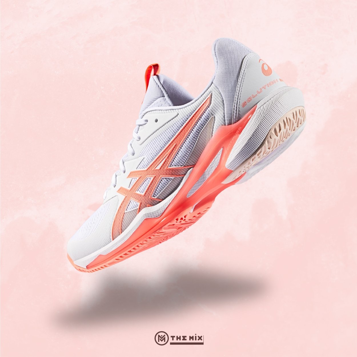 Asics Solution Speed FF3 White/Sun Coral - 1042A250-100 - Hàng Chính Hãng