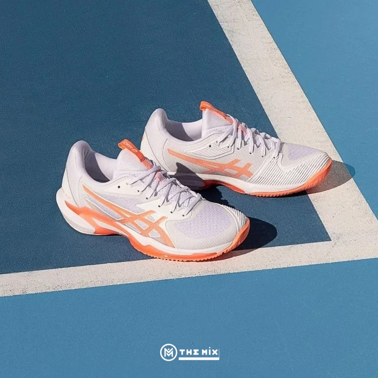 Asics Solution Speed FF3 White/Sun Coral - 1042A250-100 - Hàng Chính Hãng