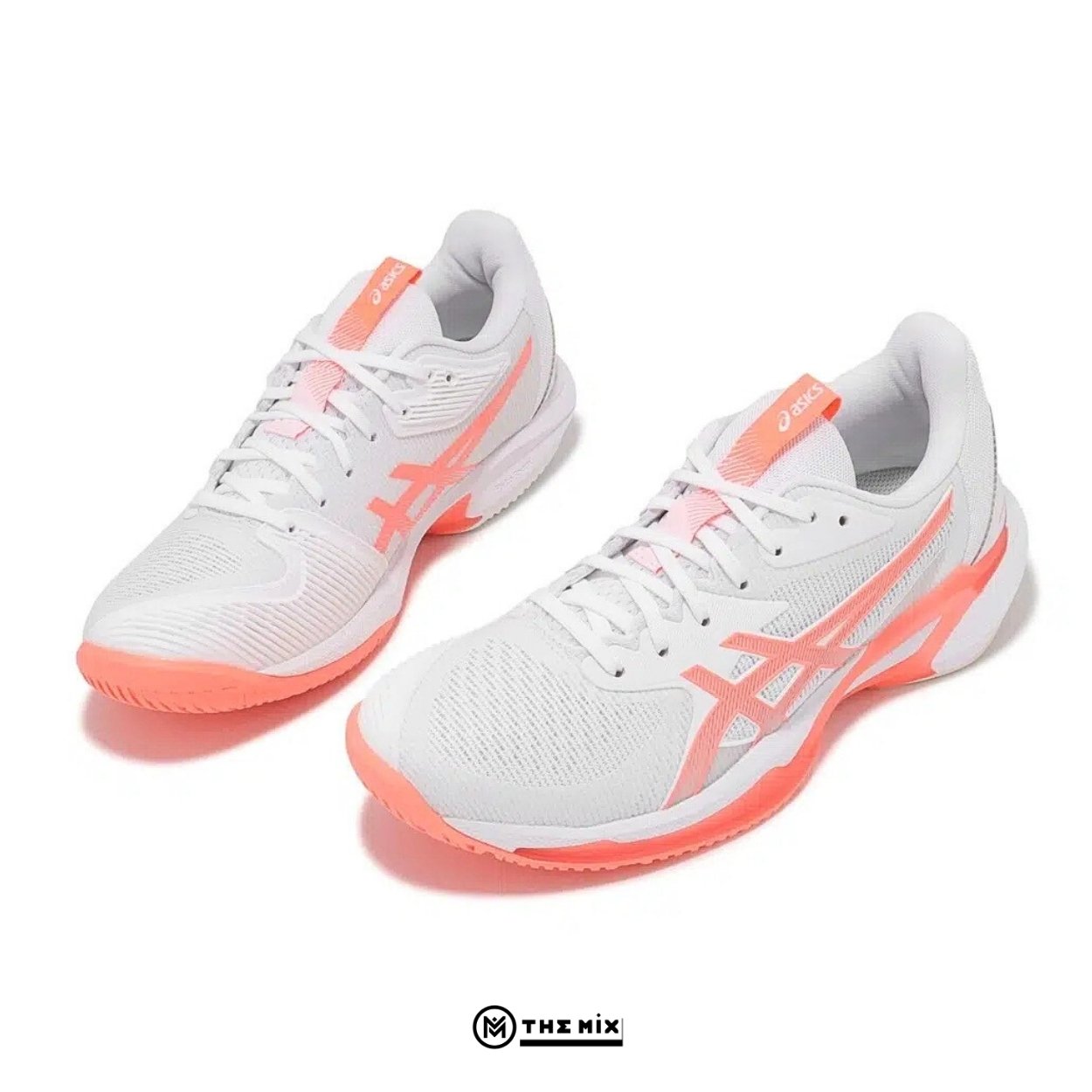 Asics Solution Speed FF3 White/Sun Coral - 1042A250-100 - Hàng Chính Hãng
