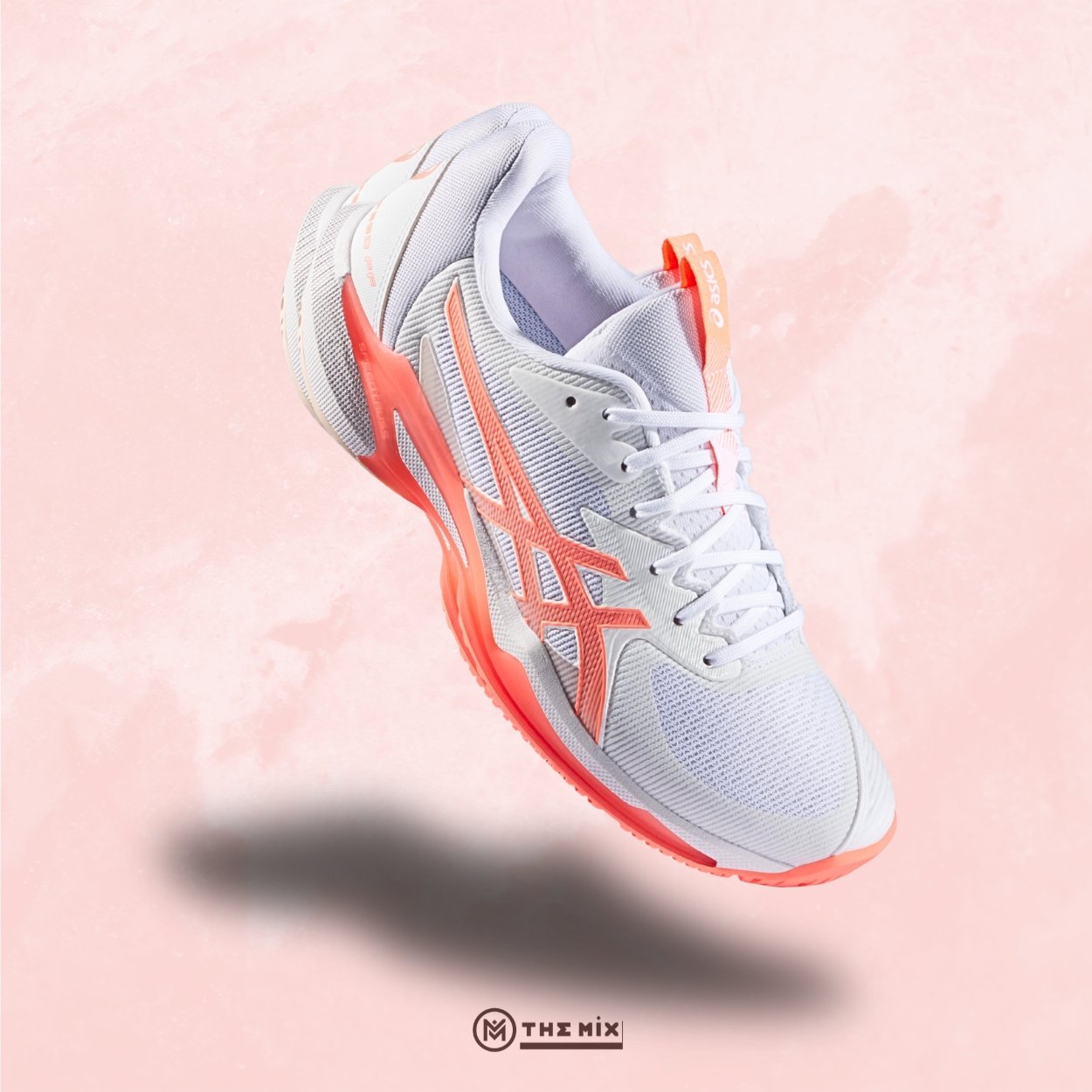 Asics Solution Speed FF3 White/Sun Coral - 1042A250-100 - Hàng Chính Hãng
