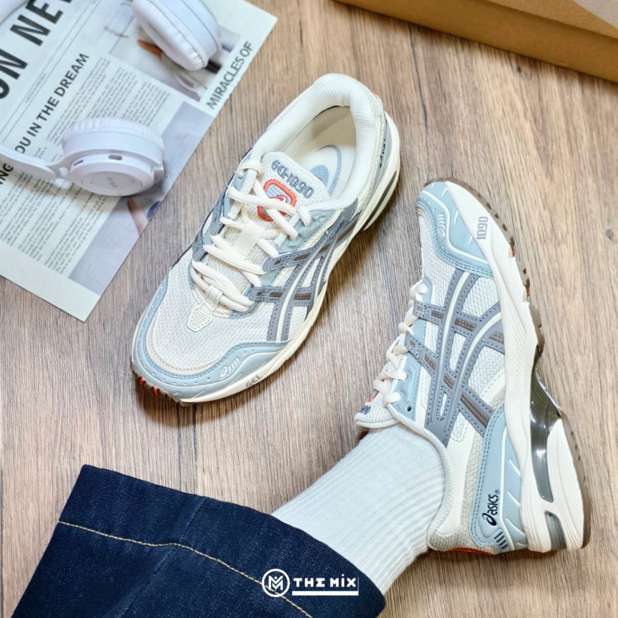 ASICS Gel-1090 'Cream Grey Blue' - 1203A243-021 - Chính Hãng