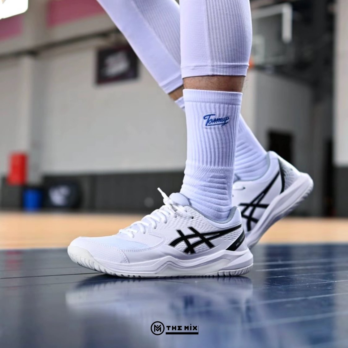 Asics Gel Dedicate 8 Trắng Đen - 1041A408-101 - Hàng Chính Hãng
