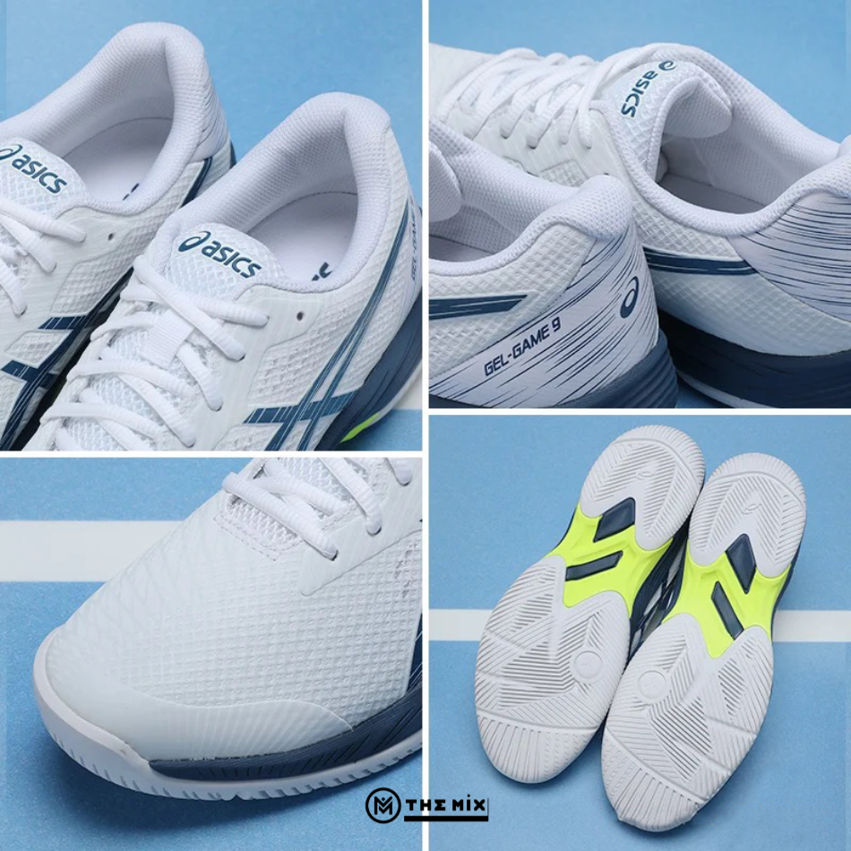 Asics Gel-Game 9 Clayoc White Mako Blue - 1041A358-104