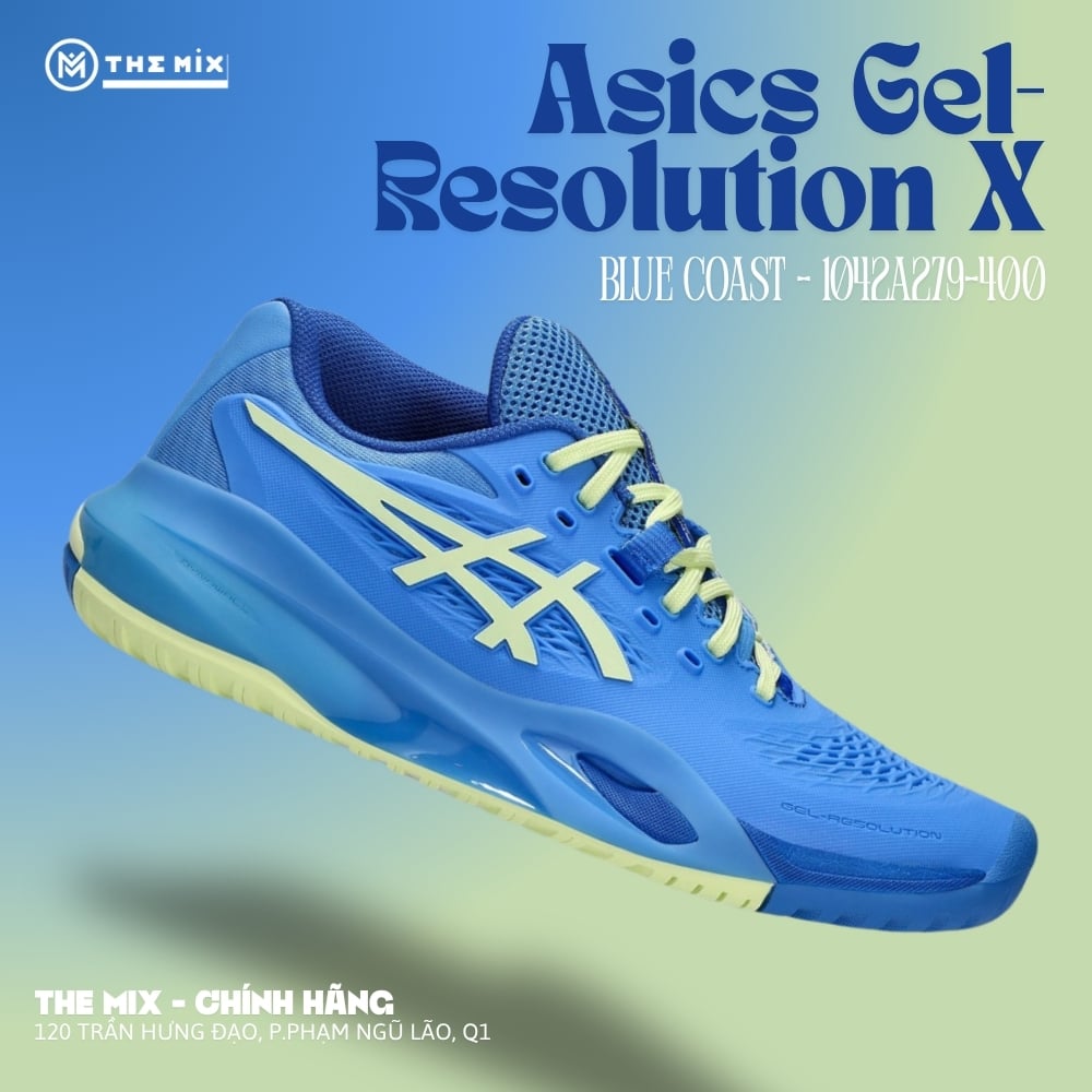 Asics Gel-Resolution X 'Blue Coast' - 1042A279-400 Hàng Chính Hãng
