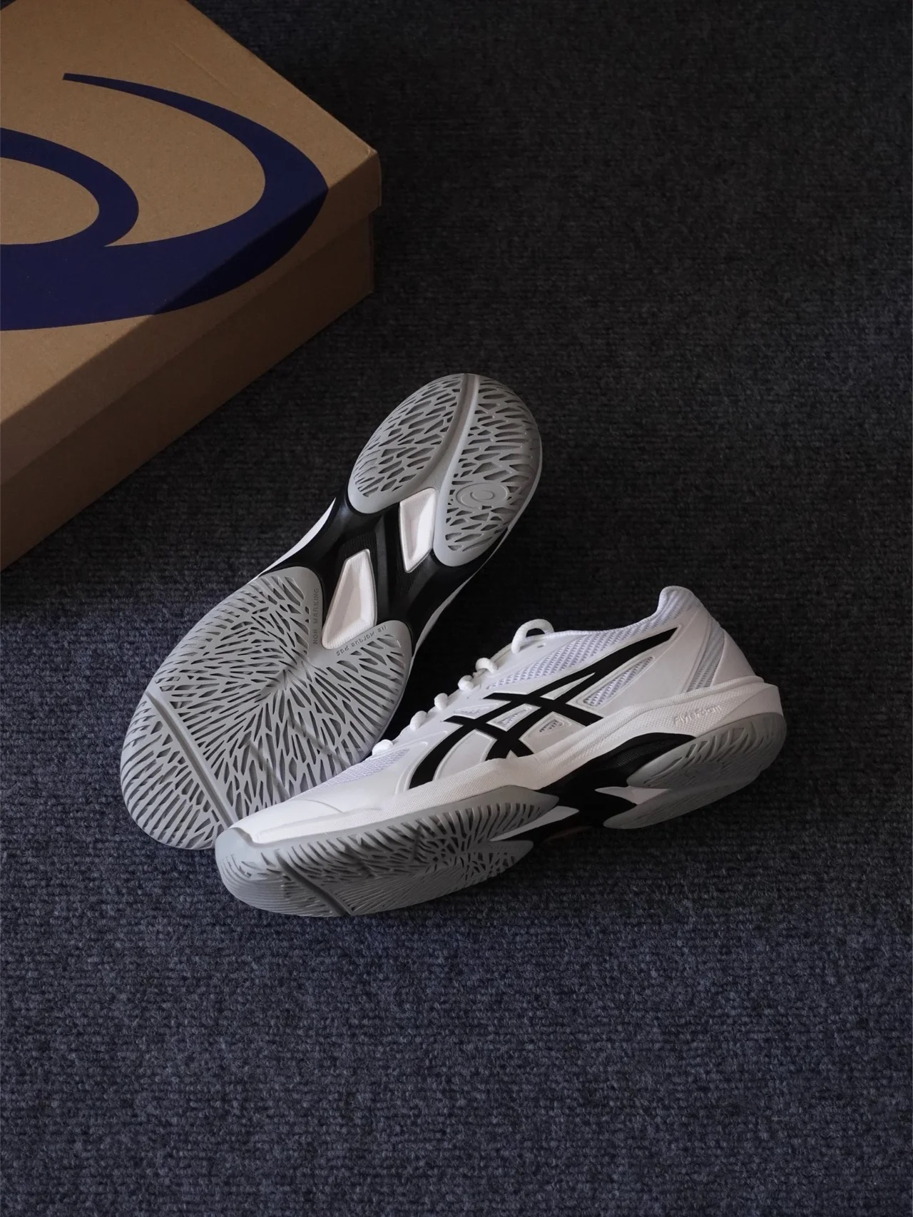 Asics Gel Dedicate 8 Trắng Đen - 1041A408-101 - Hàng Chính Hãng