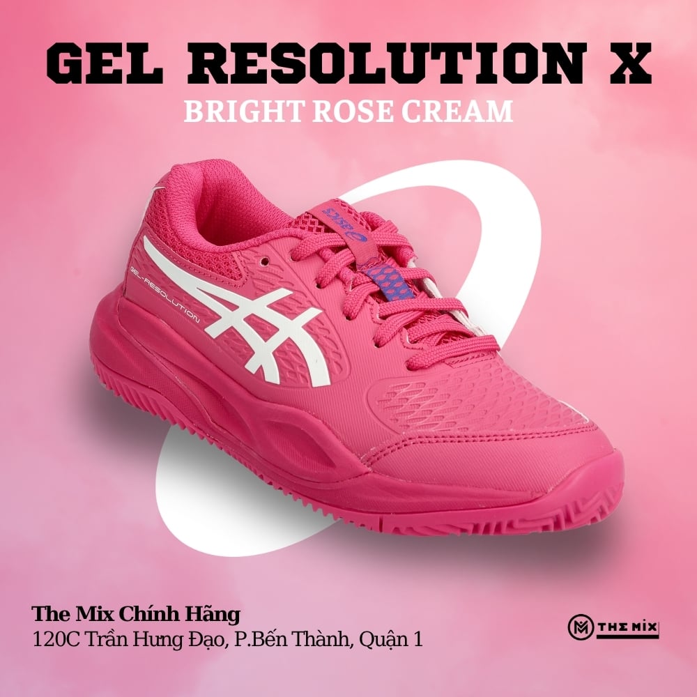 Asics Gel-Resolution X GS Bright Rose Cream - 1044A081-700  Chính Hãng