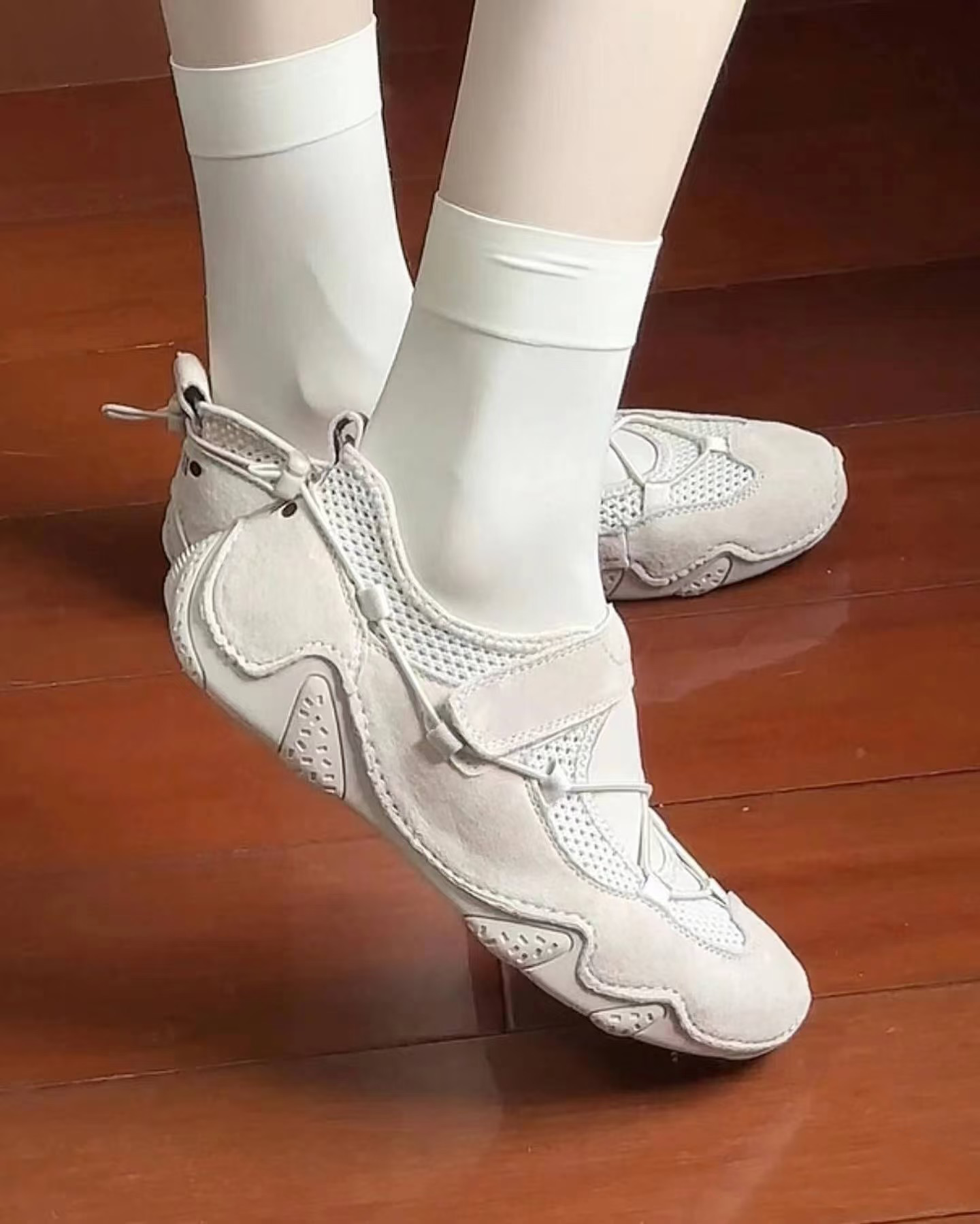 Jeep Mary Jane Sandals Outdoor Light Gray PX241WAS932 Hàng Chính Hãng