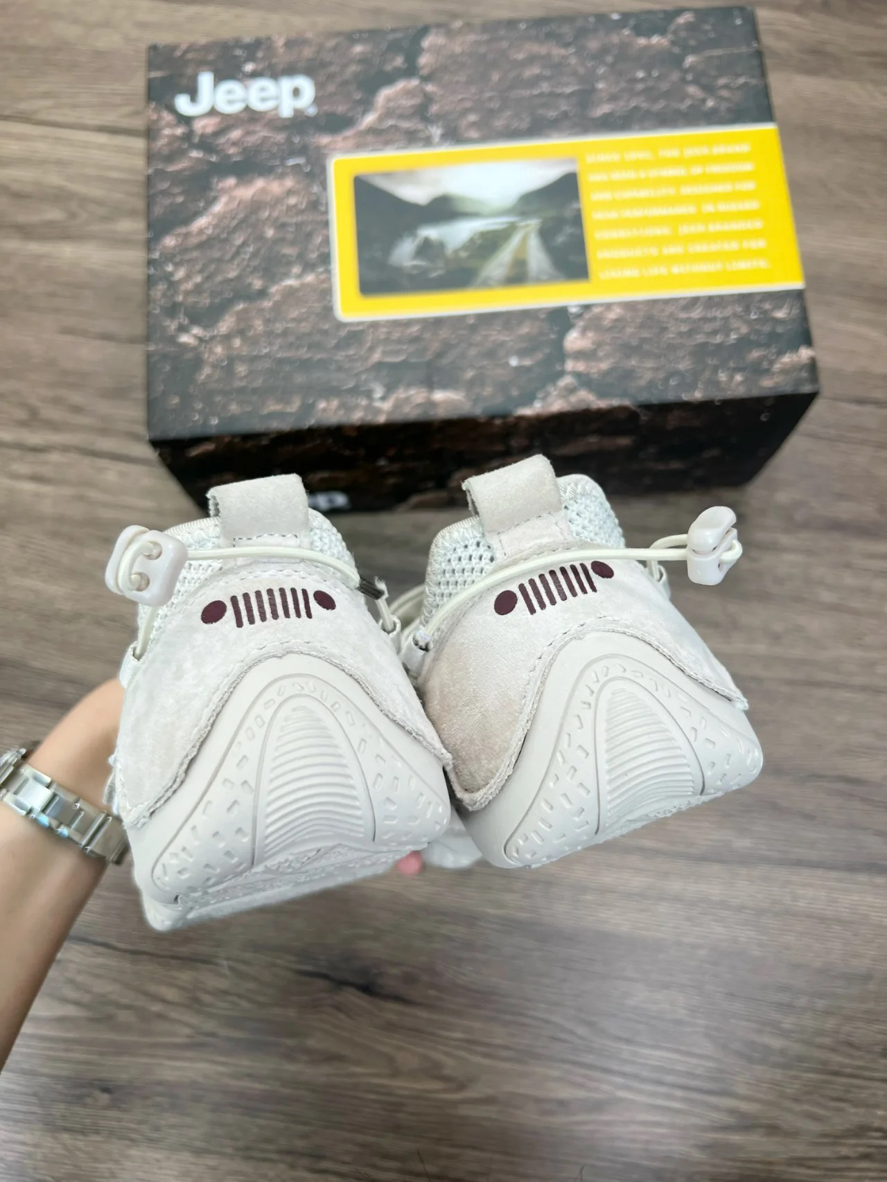 Jeep Mary Jane Sandals Outdoor Light Gray PX241WAS932 Hàng Chính Hãng