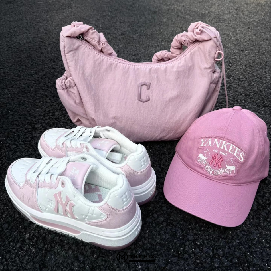 The Mix - MLB Chunky Liner Monogram Hồng Embo Valentine - 3ASXM075N-50PKS