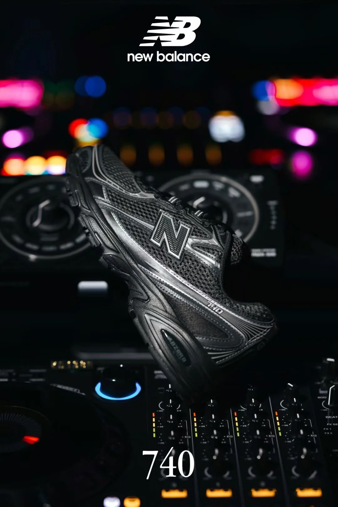New Balance 740 'Black Silver' - U740BM2 - Hàng Chính Hãng