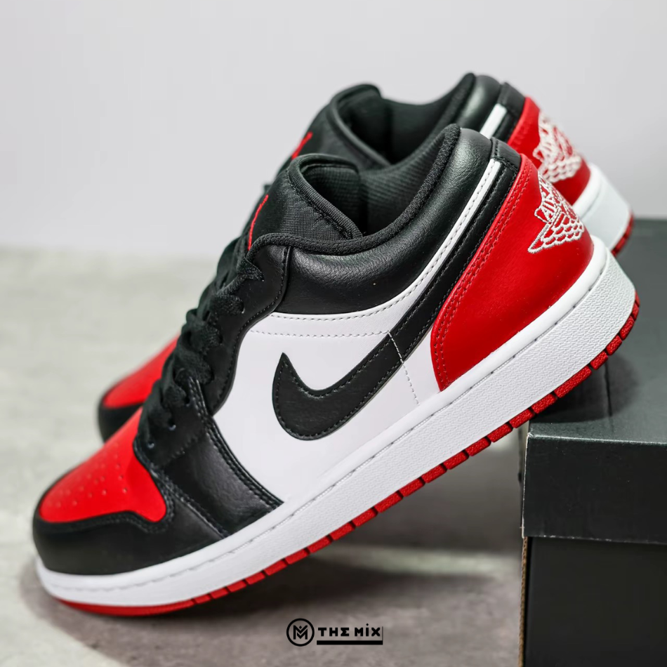 Nike Air Jordan 1 Low Bred Toe 2.0 2023 - 553560-161 Hàng Chính Hãng