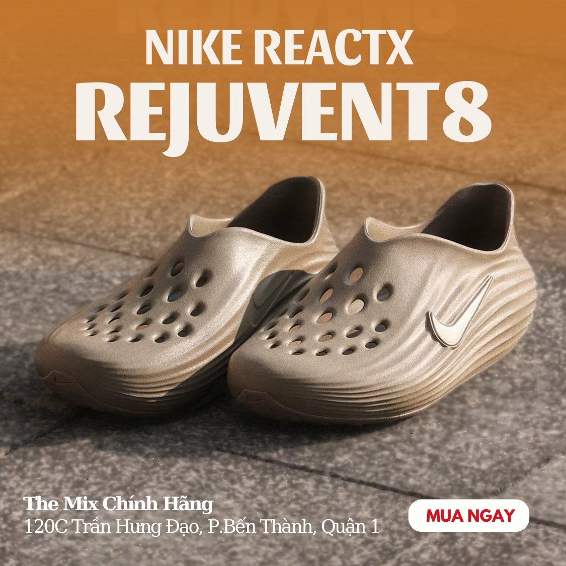 Nike ReactX Rejuven8 Khaki - HV5060-200 - Hàng Chính Hãng