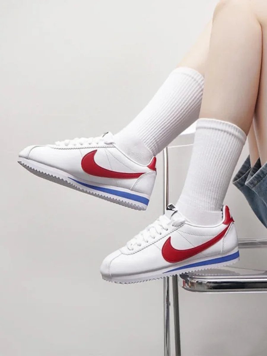 Nike Classic Cortez Leather 'White Red'- Mã 807471-103