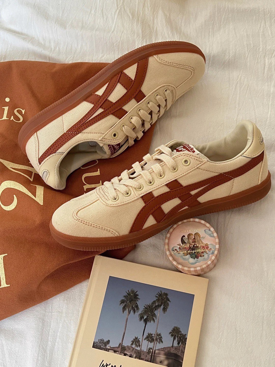 Onitsuka Tiger Tokuten Cream Caramel - 1183A862-200 - Hàng Chính Hãng
