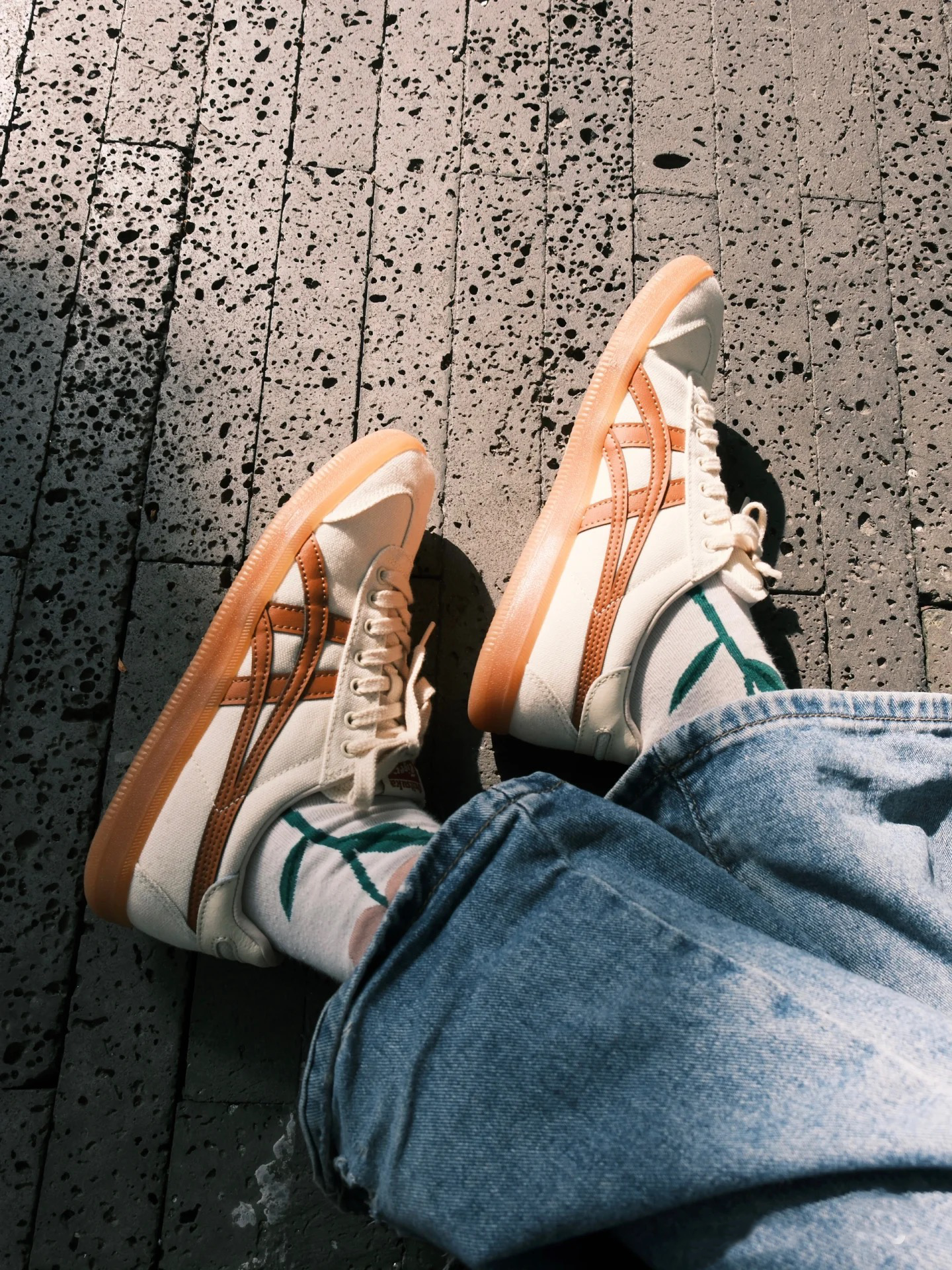 Onitsuka Tiger Tokuten Cream Caramel - 1183A862-200 - Hàng Chính Hãng