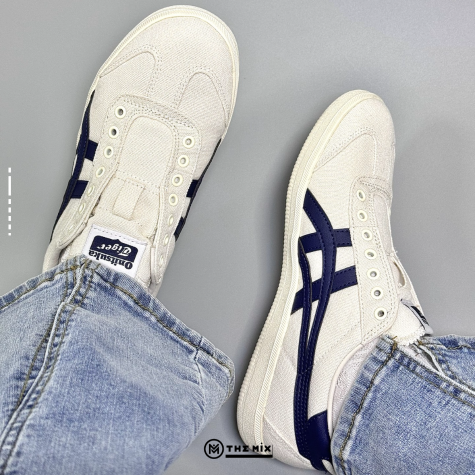 Onitsuka Tiger Tokuten Slip-On White Blue - 1183C142-200 - Chính Hãng