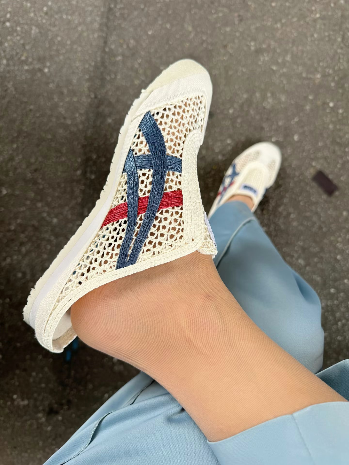 Onitsuka Tiger Mexico 66 Sabot Unisex Cream Mako Blue - 1183C123-100