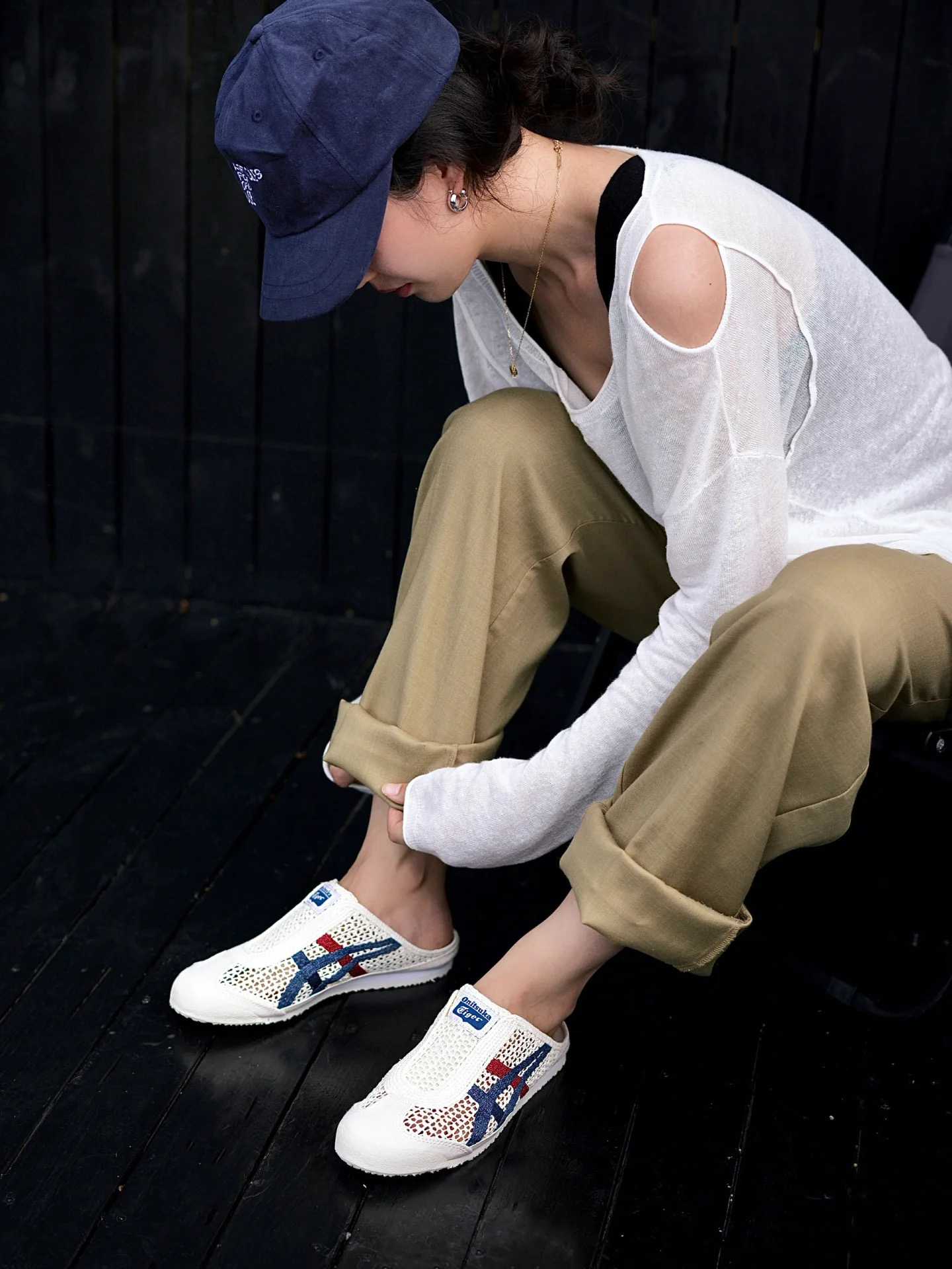 Onitsuka Tiger Mexico 66 Sabot Unisex Cream Mako Blue - 1183C123-100