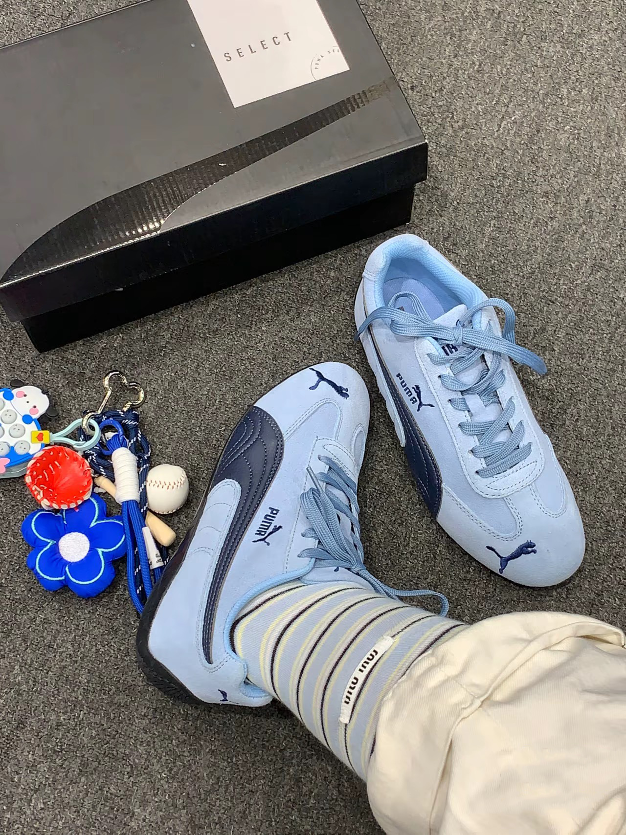 Puma Speedcat OG 'Team Light Blue' - 398847-01 - Hàng Chính Hãng