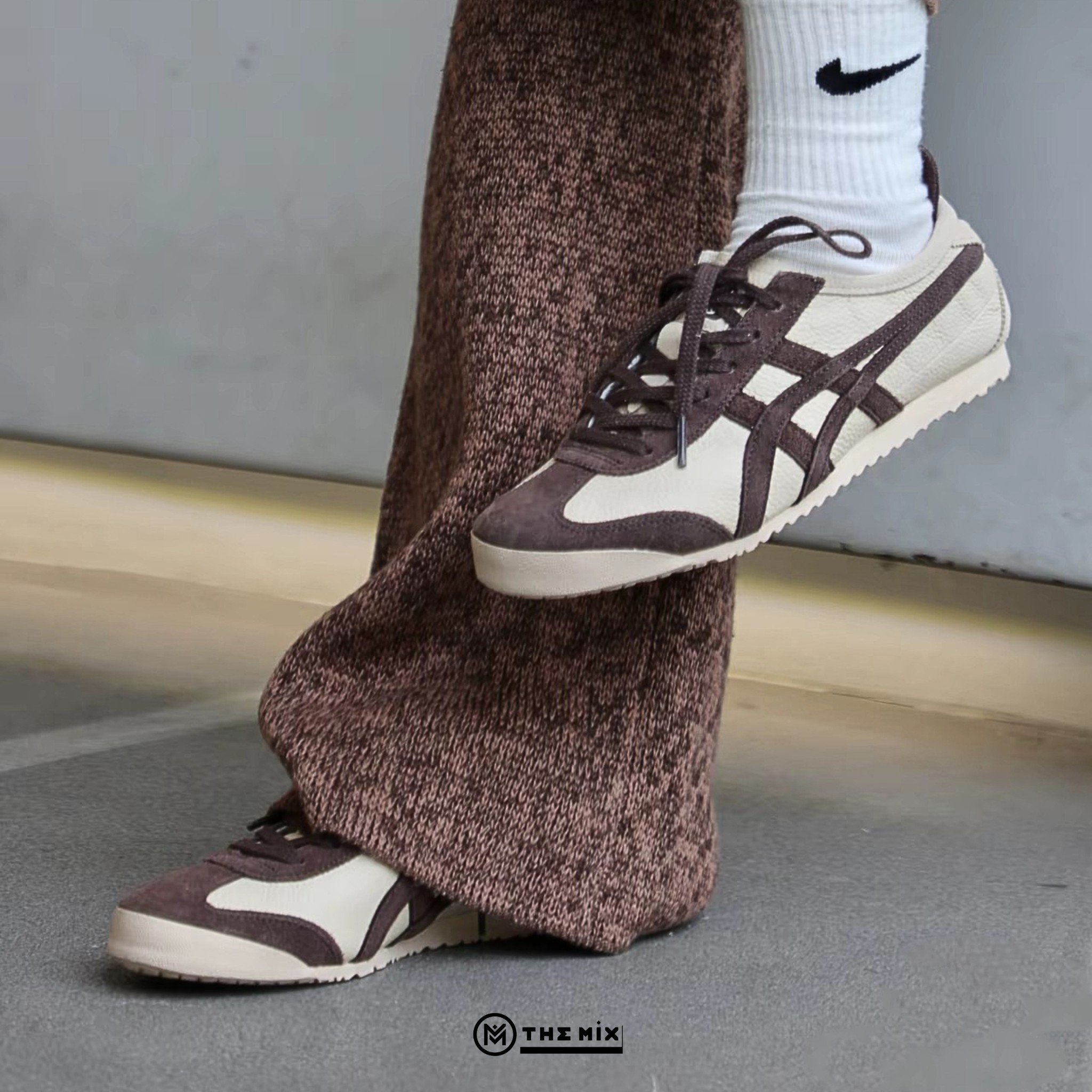 Onitsuka Tiger Mexico 66 Beige Chocolate Brown 1183C076 256 Chính Hãng