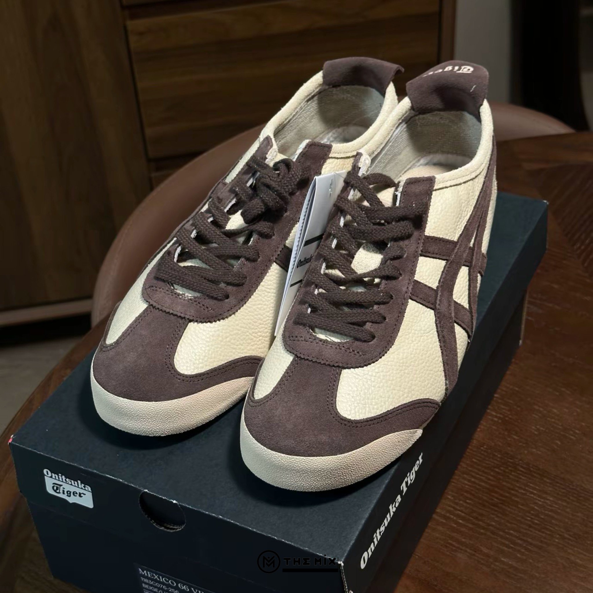 Onitsuka Tiger Mexico 66 Beige Chocolate Brown 1183C076 256 Chính Hãng