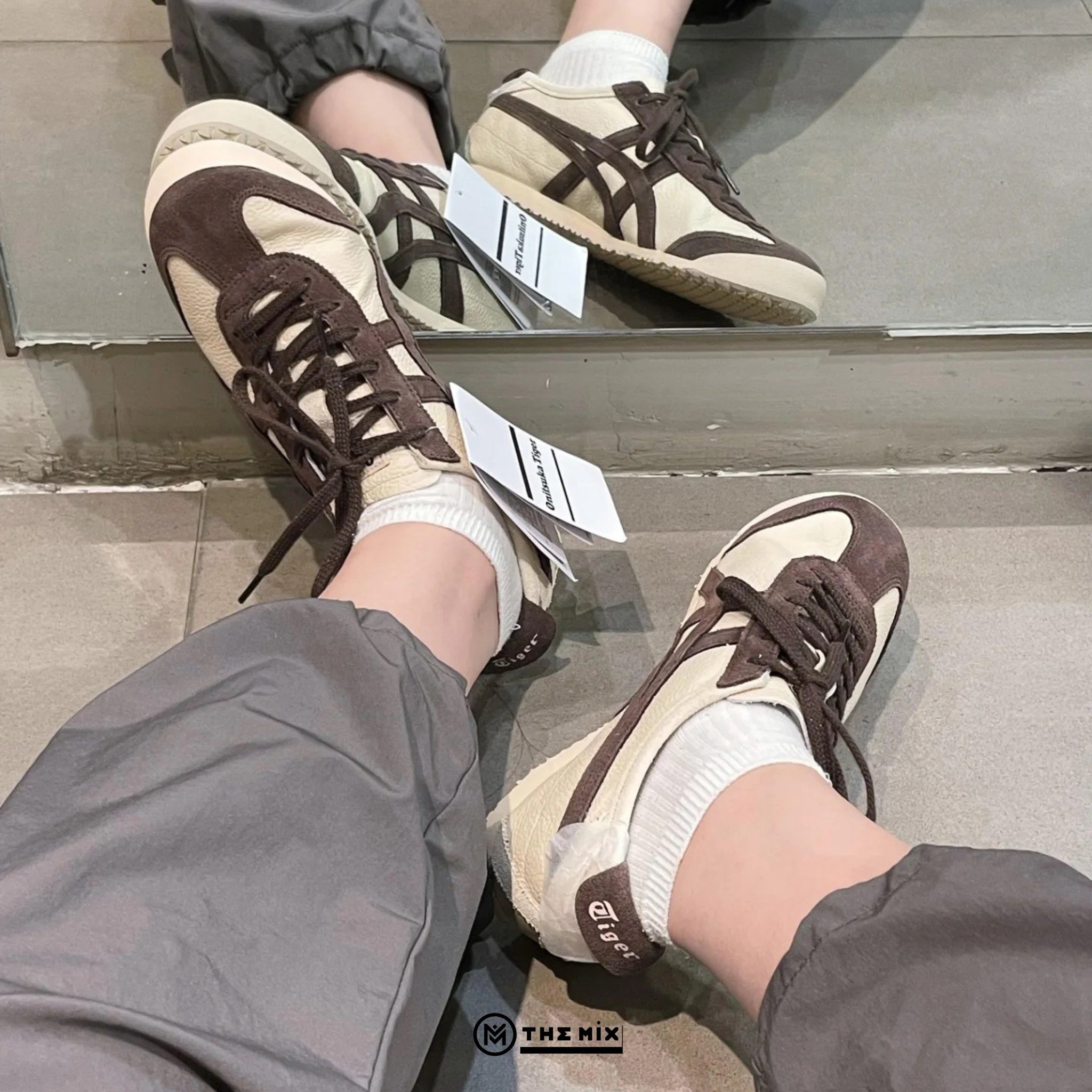 Onitsuka Tiger Mexico 66 Beige Chocolate Brown 1183C076 256 Chính Hãng