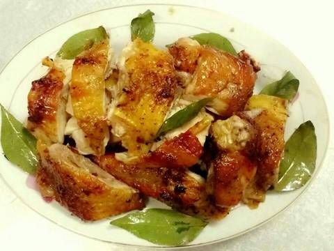Cách làm gà nướng lá móc mật