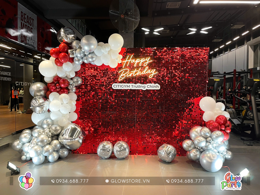 Background Trang trí sinh nhật Citigym