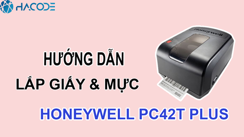 Hướng dẫn lắp giấy mực máy in Honeywell PC42T Plus