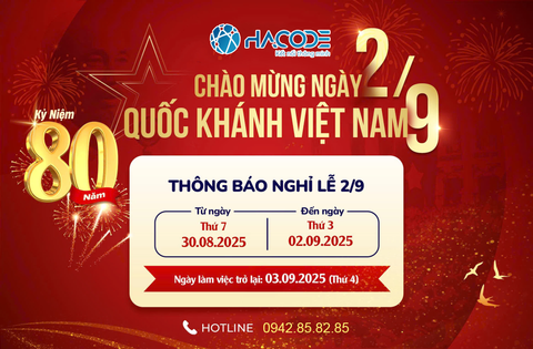 Thông báo lịch nghỉ Quốc khánh Việt Nam 2/9