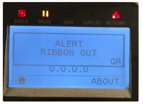 Nguyên nhân và cách khắc phục lỗi “Ribbon Out” trên máy in tem dù vẫn còn mực