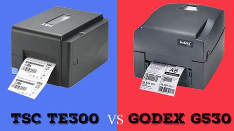 So sánh 2 dòng máy in tem mã vạch TSC TE300 và GODEX G530