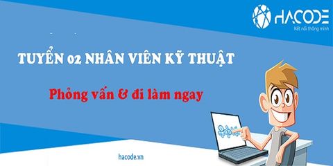 Tuyển 02 NV kỹ thuật triển khai - T3.2018