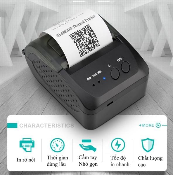 máy in hóa đơn cầm tay richta pos ri-5809dd