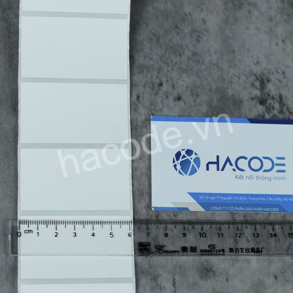 Tem PVC 60x35 Hacode – Giải Pháp Nhãn Dán Bền Đẹp, Chống Nước Hoàn Hảo