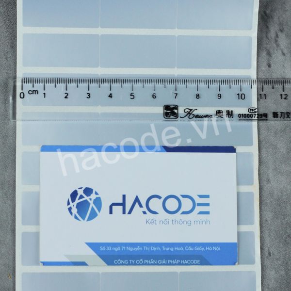Tem Xi Bạc 35x15 Hacode - Giá Rẻ, Chính Hãng Tại Việt Nam