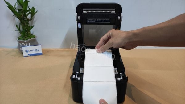 Hướng dẫn lắp giấy in (Decal) cho máy in tem mã vạch 420B-470B