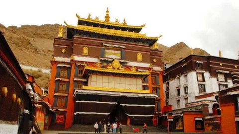 Tu viện Tashilhunpo, trung tâm Shigatse, Tây Tạng