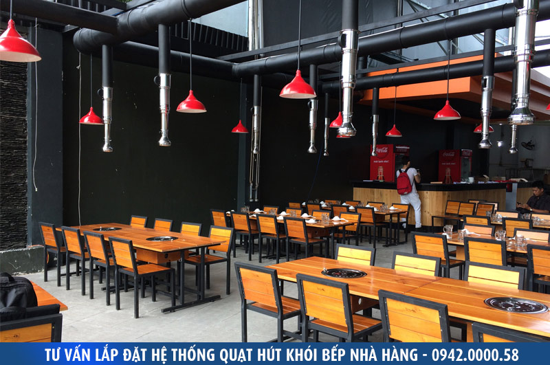 Hệ thống hút khói bếp nướng nhà hàng - bếp nướng tại bàn