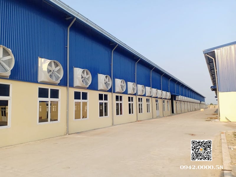 Cách tính toán chọn công suất quạt thông gió phù hợp cho nhà xưởng