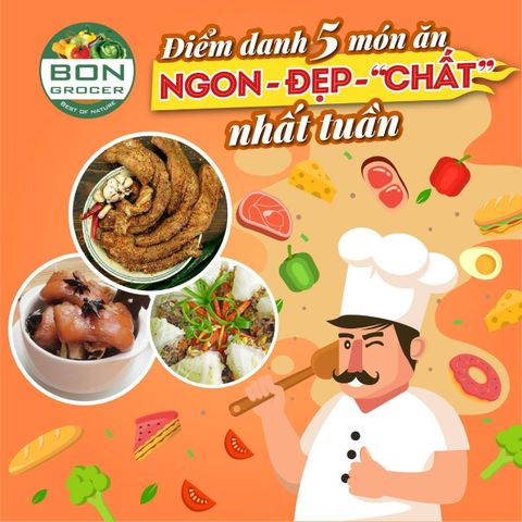 ĐIỂM DANH 5 MÓN ĂN NGON – ĐẸP – “CHẤT” NHẤT TUẦN