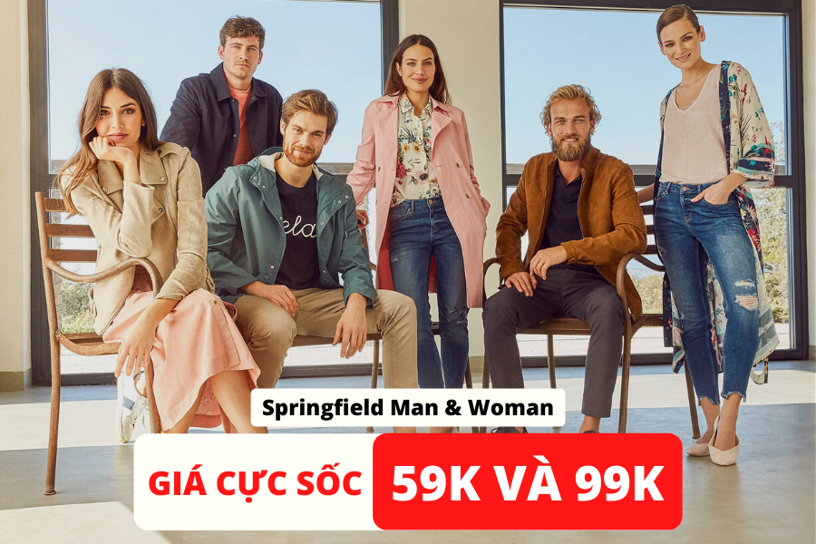 Springfield Man & Woman Clothing - CHỈ CÒN 59K và 99K