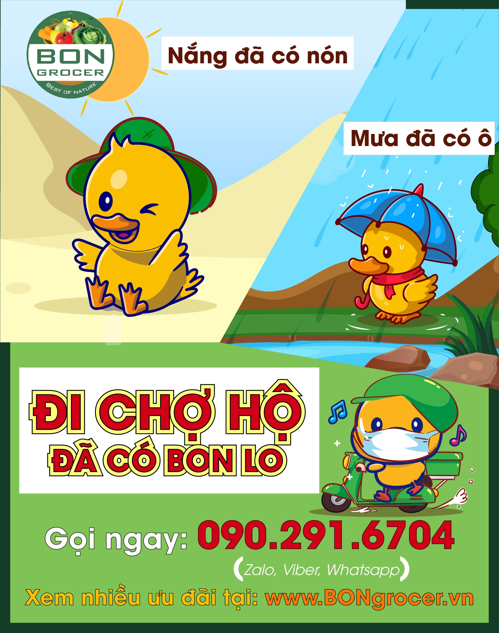 ĐI CHỢ HỘ - ĐÃ CÓ BON LO